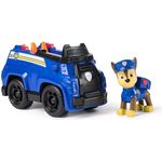 Spin Master PAW Patrol Spielzeug-Auto Chase, Polizeiwagen aus recyceltem Kunststoff, 13 cm mit Figur