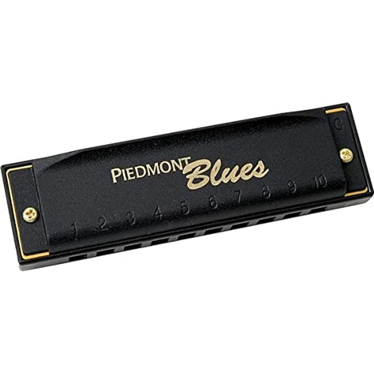 Hohner Mundharmonika Piedmont Blues 7 Mundharmonika-Set mit Etui, Edelstahl (PBH7) – Bild 2