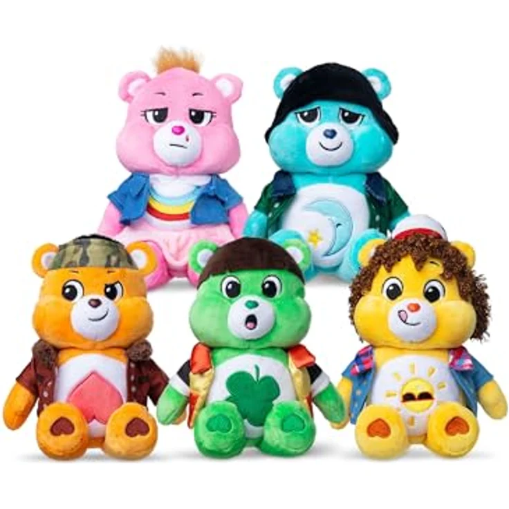 Basic Fun Care Bears x Stranger Things Bedtime Bear, Mike Plüschfigur 22 cm, Limited Edition Sammlerstück für Stranger Things-Fans – Bild 4