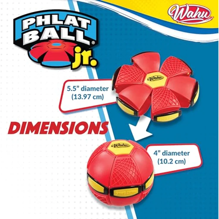 Phlat Ball Wahu Junior Rot. Frisbee. Outdoor Spielzeug. Bälle. Spiele. Reisespiele. Wurfspiele. Frisbee Kinder. Ball Kinder – Bild 10