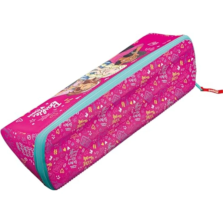 Maped Federmäppchen XXL Barbie - 2 wendbare Seiten - dreieckige Form, bonbonrosa – Bild 3