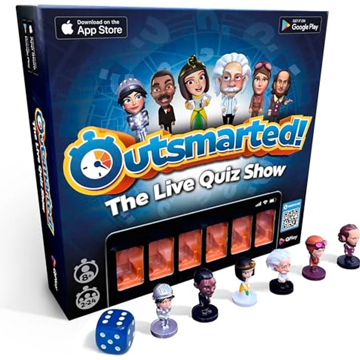 OUTSMARTED! Outsmarted – Die Live-Quizshow als Brettspiel (Deutsche Version) | Der ultimative Spieleabend für die ganze Familie | 7.000+ Multimedia-Fragen | Ausgabe 2024 – Bild 1