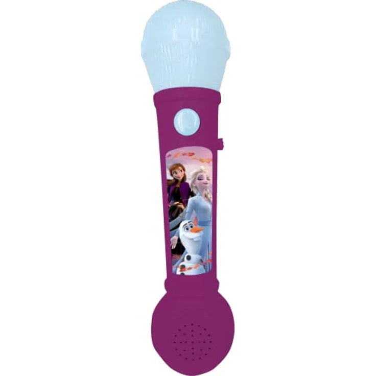 Lexibook MIC80FZ Frozen Leuchtendes Kindermikrofon, Musikspiel, integrierter Lautsprecher, Lichteffekte, inkl. Demo-Melodien, lila/blau – Bild 4