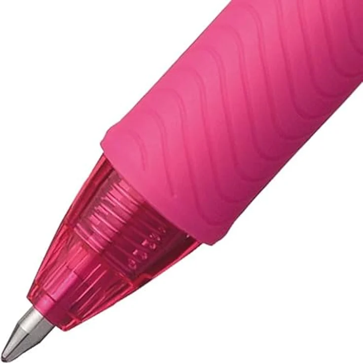 Pentel Liquidgelroller Schreibstifte, rosa, 0,35 mm Strichstärke, schnell trocknende EnerGel-Tinte, nachfüllbar, 12 Stück – Bild 4