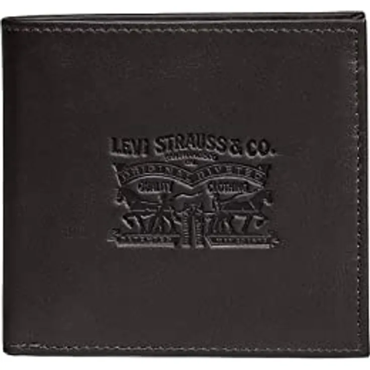 Levi's Herren Vintage Zwei Falten Bifold Brieftasche, Braun, One Size