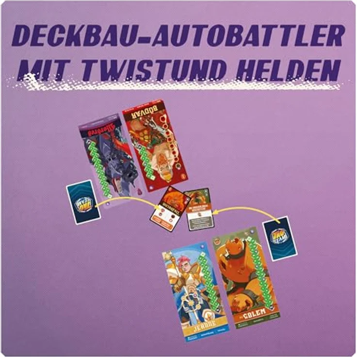 Kosmos 685454 Tag Team, Taktisches Deckbuilding Spiel für 2 Personen, ab 10 Jahre mit 12 Kämpferinnen und Kämpfern – Bild 4