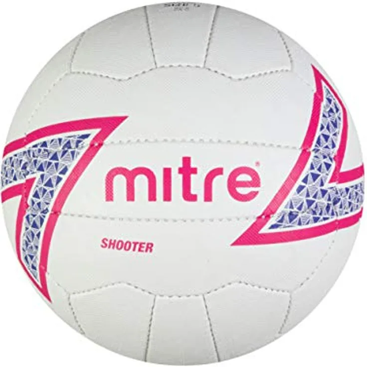 Mitre Shooter Netzball, Weiß/Pink/Violett/Schwarz, 4