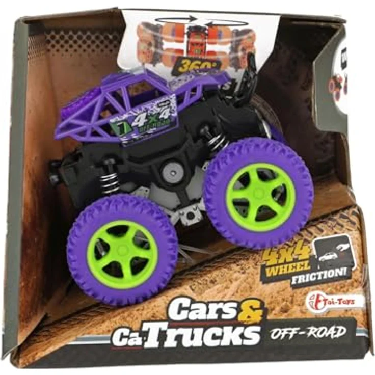Toi-Toys Friction Monster Truck Stunt 360, Spielzeugauto mit 360 Grad Stuntfunktion, verschiedene Farben – Bild 2