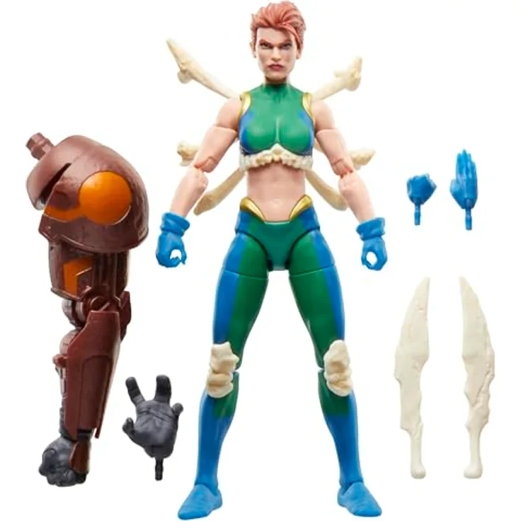Marvel Legends Series Marrow Action-Figur, 15 cm Premium-Figur mit 4 Accessoires und Build-A-Figure Elementen, inspiriert von den X-Men Comics