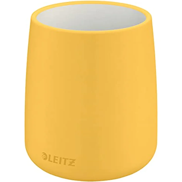 Leitz Stifteköcher, Stiftehalter aus Keramik, Warmes Gelb, Cosy-Serie, 53290019 – Bild 1