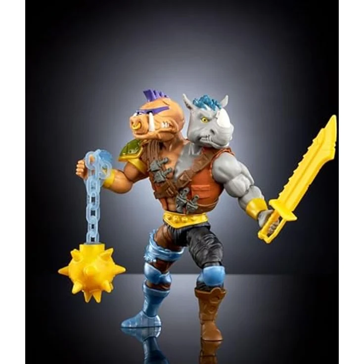 Masters of the Universe Mattel x Turtles of Grayskull 2-Bopsteady Action Figure, 18 cm, mit 30 Artikulationspunkten und originalgetreuem Zubehör, HVJ66 – Bild 5
