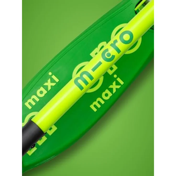 Micro Maxi Micro Deluxe Foldable Neon Miniscooter mit LED-Rädern, klappbar, leuchtend – Bild 7