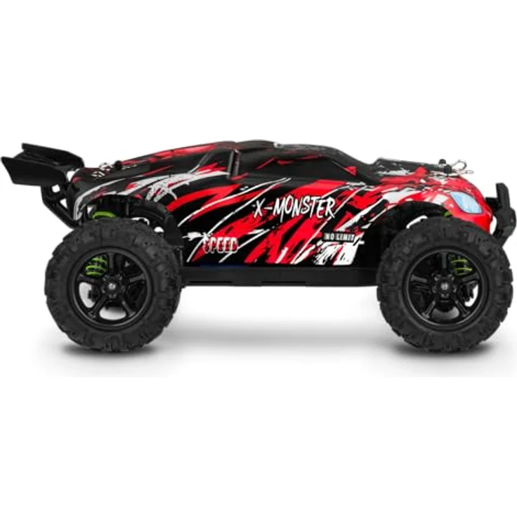 Overmax X-Monster Truck Ferngesteuertes RC Auto 45 km/h, 1:18, 2 Akkus, Allrad, 100m Reichweite, Buggy verbesserter Fernbedienung – Bild 3