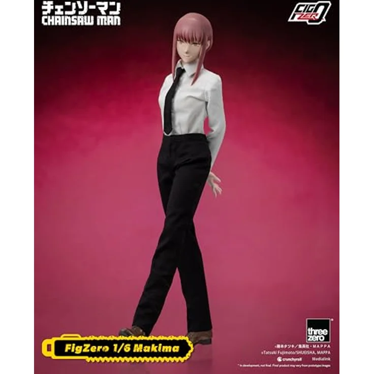 threezero Chainsaw Man: FigZero Makima Actionfigur im Maßstab 1:6, mit maßgeschneiderter Public Safety Devil Hunters Uniform, zwei Gesichtsplatten und umfangreichem Zubehör – Bild 5