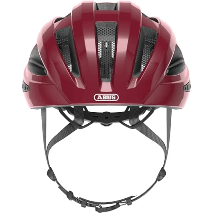 ABUS Rennradhelm Macator - sportiver Fahrradhelm für Einsteiger - auch für Zopfträger/-innen - für Damen und Herren - Bordeauxrot, Größe S – Bild 5