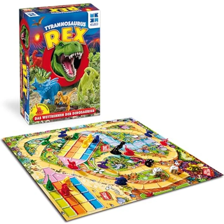 Megableu Tyrannosaurus Rex Familienspiel, für 2 bis 4 Spieler, Flexible Gestaltung, Langlebigkeit, Robustheit – Bild 1