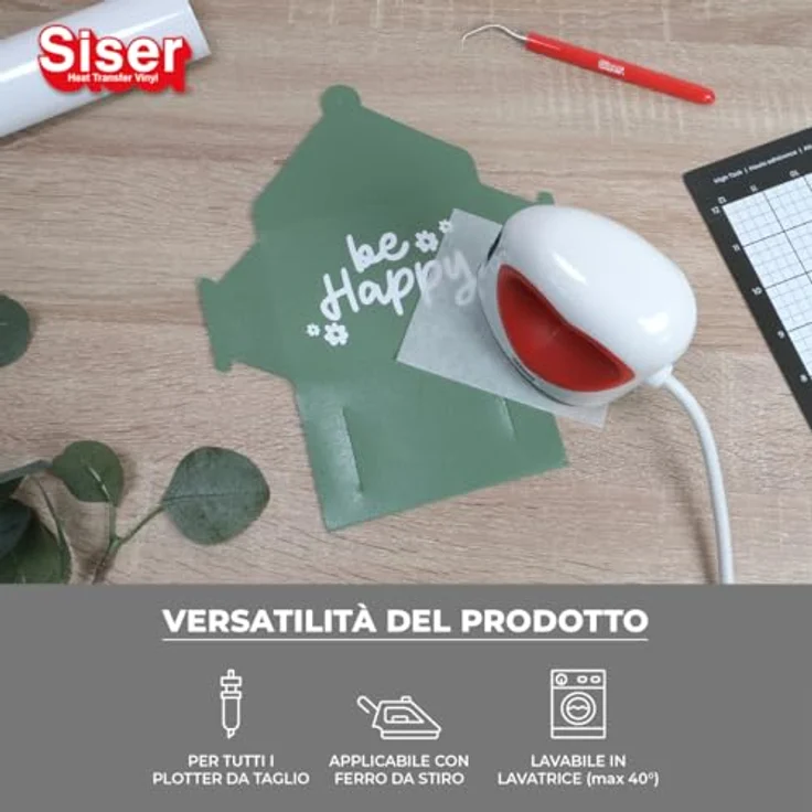 Siser® P.S. Film Extra EasyWeed Transferfolie, PVC-frei für Schneideplotter, rot, 30,0 x 50,0 cm – Bild 5