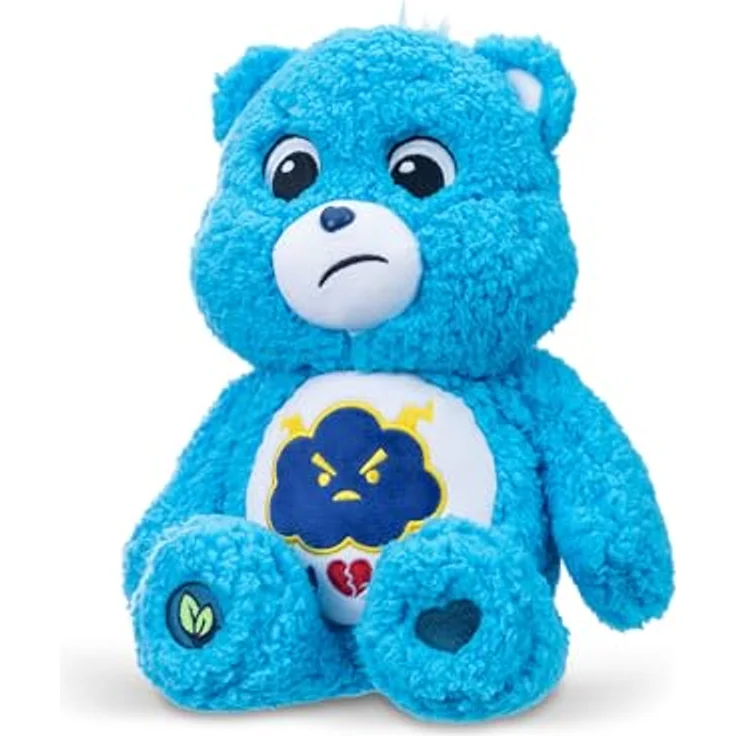 Care Bears Grumpy Bear Cozy Plush, umweltfreundliches Plüschtier, 35,6 cm weich und kuschelig – Bild 2