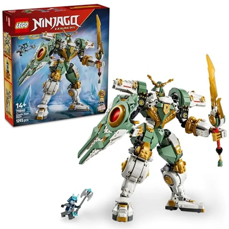 LEGO Ninjago Lloyds Titan-Mech 15 Jahre Jubiläum (71860), 1.293-teiliges Sammlerset für Fans ab 14 Jahre, Höhe 32 cm