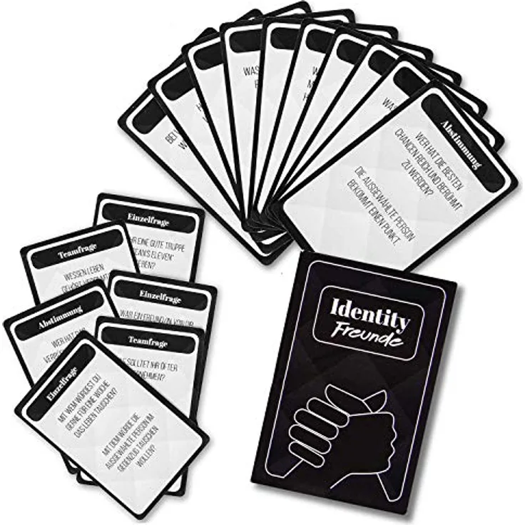 Identity Freundes-Edition Kartenspiel Gesellschaftsspiel mit Personality & Quiz-Spiel für 3-8 Spieler