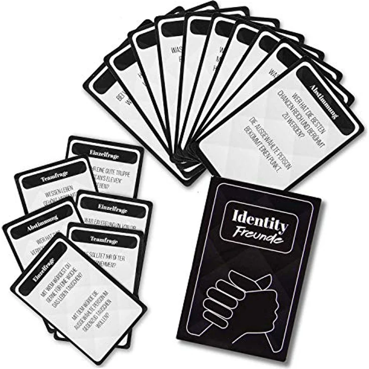 Identity Freundes-Edition Kartenspiel Gesellschaftsspiel mit Personality & Quiz-Spiel für 3-8 Spieler – Bild 1