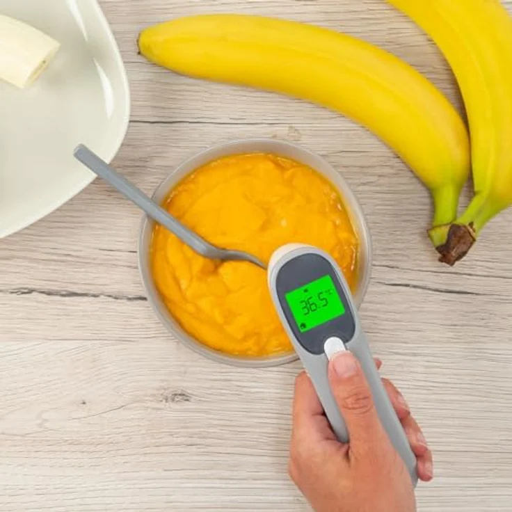 Reer Infrarot-Thermometer, Körpertemperaturmessung für Ohr und Stirn, mit Babymodus und beleuchtetem Display – Bild 5