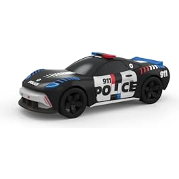 Carrera® Autorennbahn SPEED ARENA Police Chase, 2,77 m Streckenlänge mit Carrera Green Racer und Polizeifahrzeug, tragbar und batteriebetrieben – Bild 6