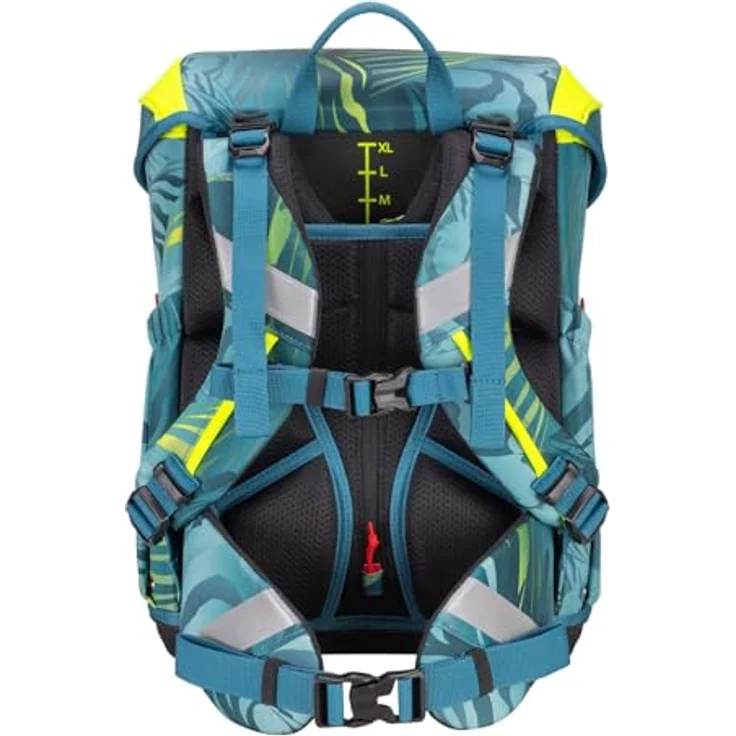 SCOUT Basic Neo Set 4-teilig Action, Schulranzen mit reflektierender Oberfläche und 2 Mäppchen, Blau – Bild 4