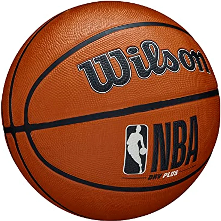 Wilson Basketball NBA DRV PLUS, Outdoor, Gummi, Größe: 5, Braun – Bild 2
