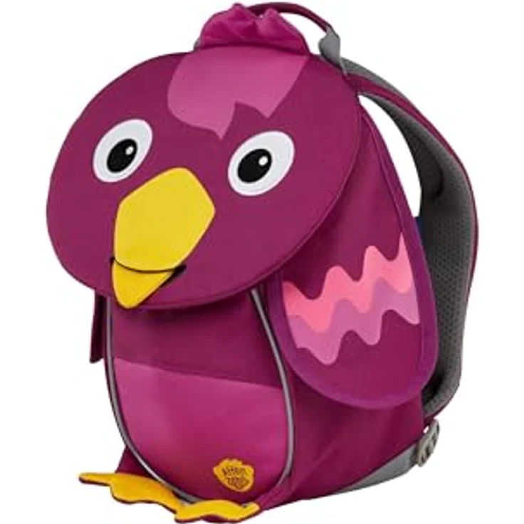 Affenzahn Kleiner Freund Kindergarten-Rucksack, ergonomisch, reflektierend, Ziehzunge mit Namensschild, Vogel, Beere – Bild 2