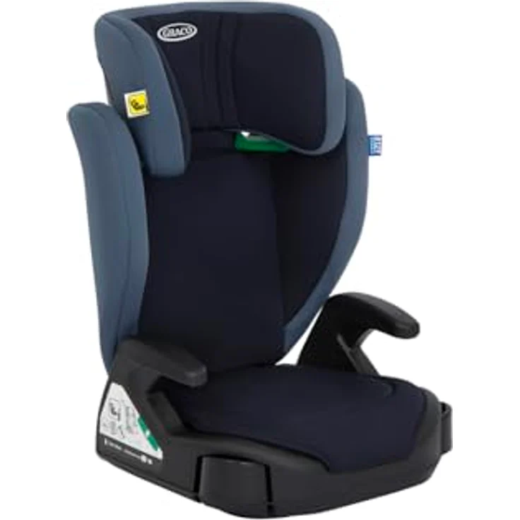 Graco Junior Maxi i-Size R129, Kindersitz für Kinder von 3,5 bis 12 Jahren (100 cm - 150 cm), inkl. Getränkehalter, nur 3,5 kg leicht, Navy – Bild 1