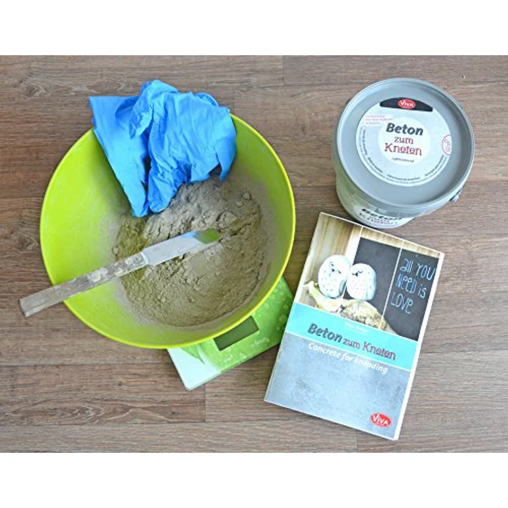 Viva Decor Modelliermasse Knetbeton, lufttrocknend, Beton-Optik hart wie Stein – Bild 2