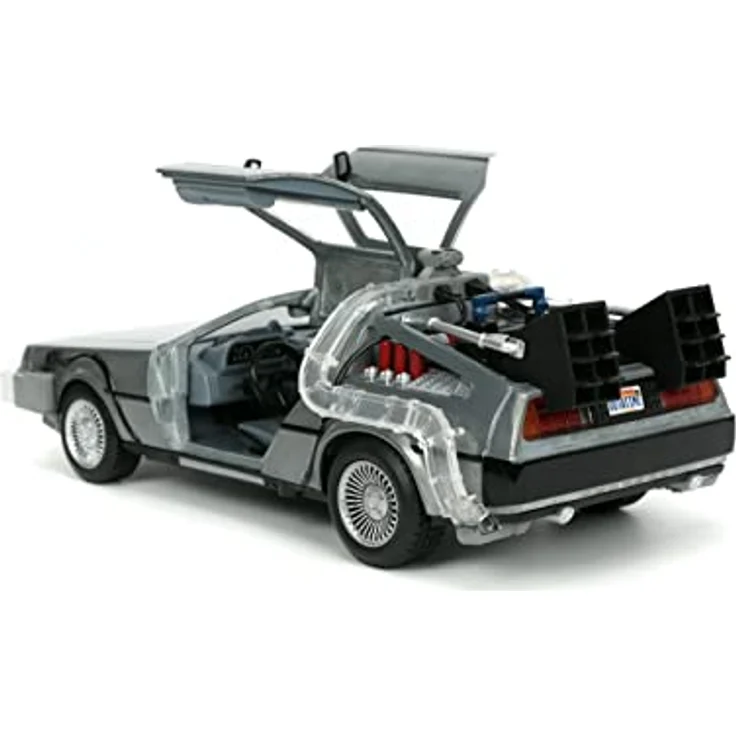 Jada Back to the Future 1/24 Hollywood Rides Zeitmaschine, detailgetreues Diecast-Modell mit hochwertiger Verarbeitung, offiziell lizenziert – Bild 5