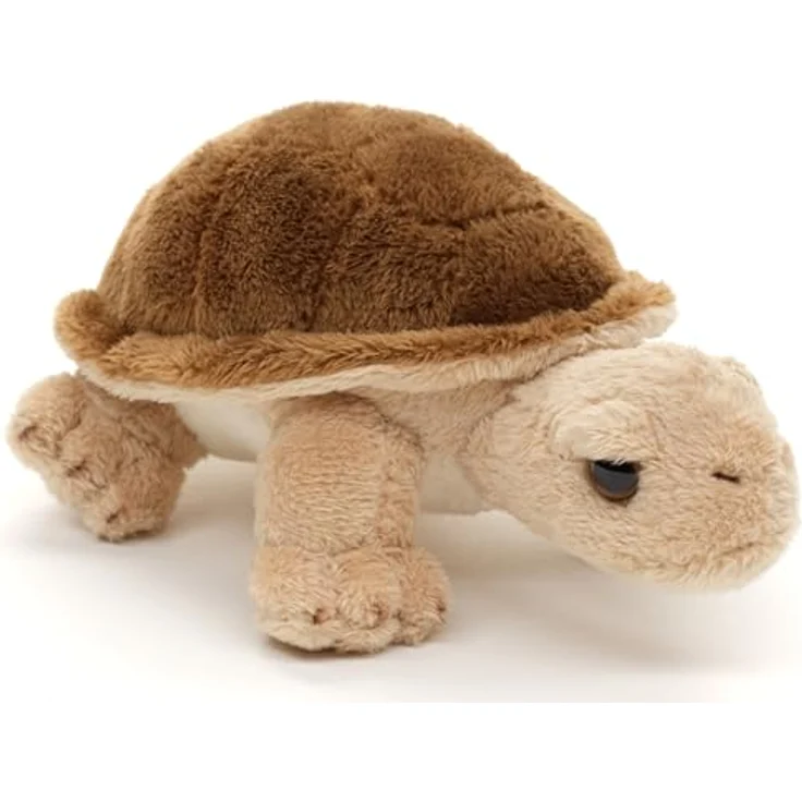 Uni-Toys Landschildkröte Plushie, Plüsch-Schildkröte 14 cm aus hochwertigem Plüsch, 100% recyceltes Füllmaterial, naturgetreues Design – Bild 1