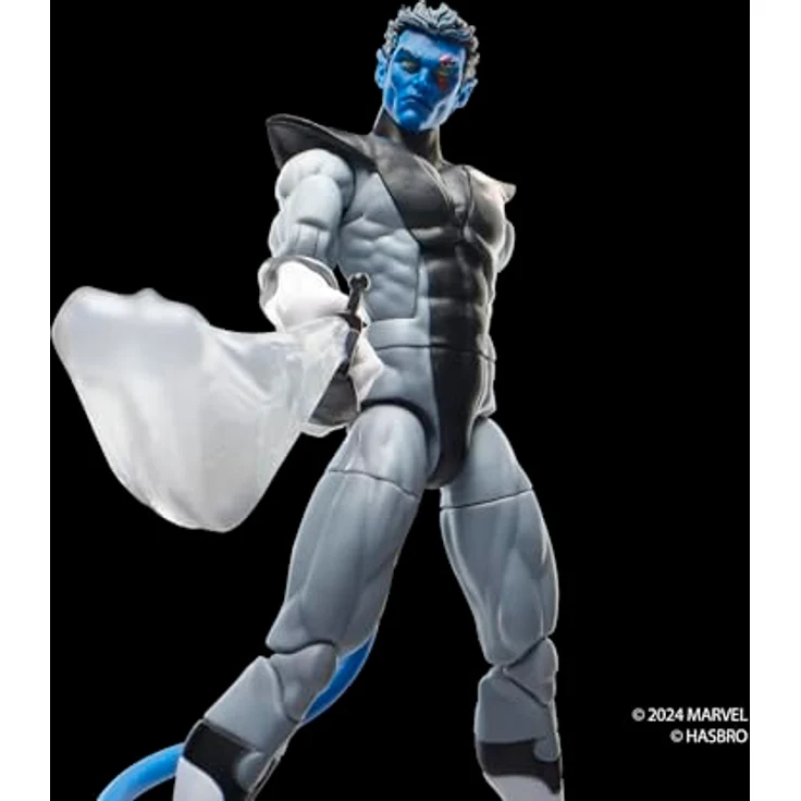 Marvel Legends Series Nightcrawler Action-Figur, 15 cm, mit 5 Accessoires und Build-A-Figure Elementen, X-Force Edition – Bild 3