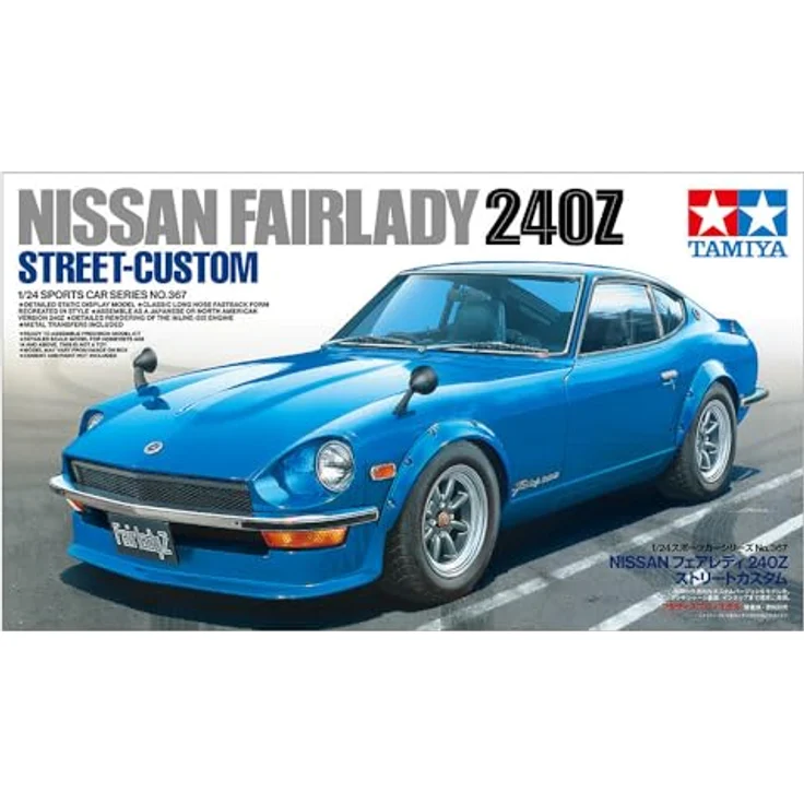 TAMIYA 24367 1:24 Nissan Fairlady 240Z Street-Custom - Detaillierter Modellbausatz, Maßstab 1:24, 2 Versionen zum Bauen (Japan & Nordamerika), Plastikmodellbau – Bild 2