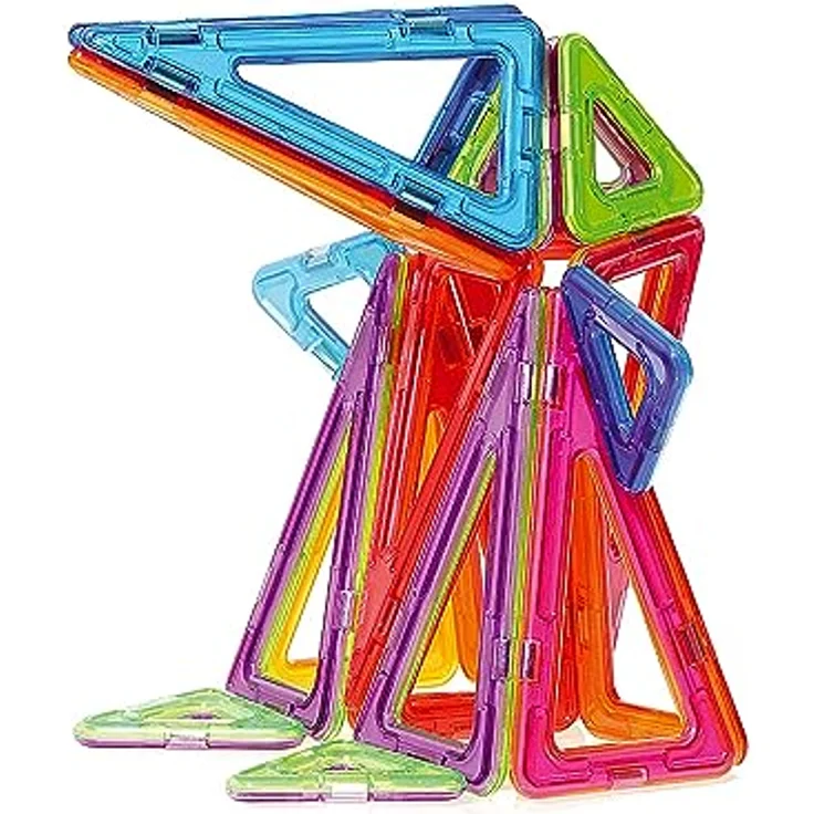MK MAGNIKON Magnetische Bausteine Die Gravitation 62 Teile - Kinderspielzeug ab 3 Jahre, Magnete Kinder, Geschenk Für Mädchen und Jungen, Montessori Building Blocks, Magische Magnetspiel - Langlebig und sicher in der Anwendung – Bild 2