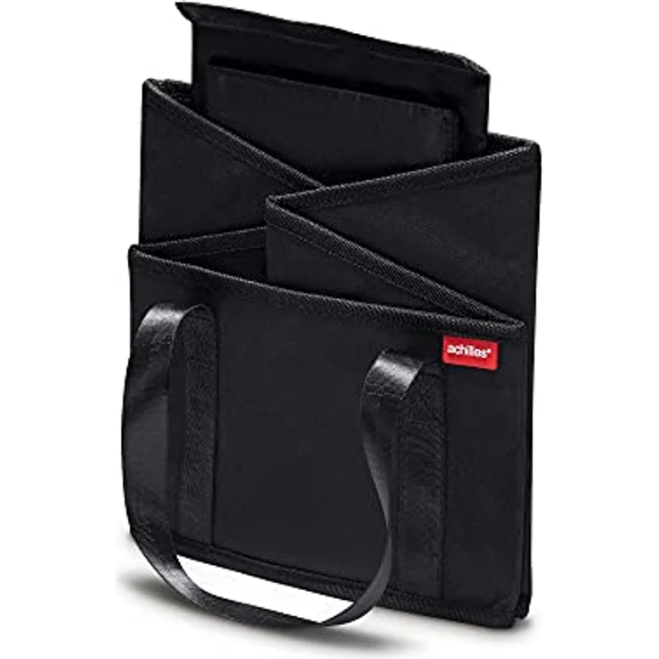 achilles Beifahrer-Organizer, Rücksitz-Box, Autositz-Tasche, Vordersitz-Faltkorb, Autotasche, 31x25x25cm,Schwarz – Bild 2