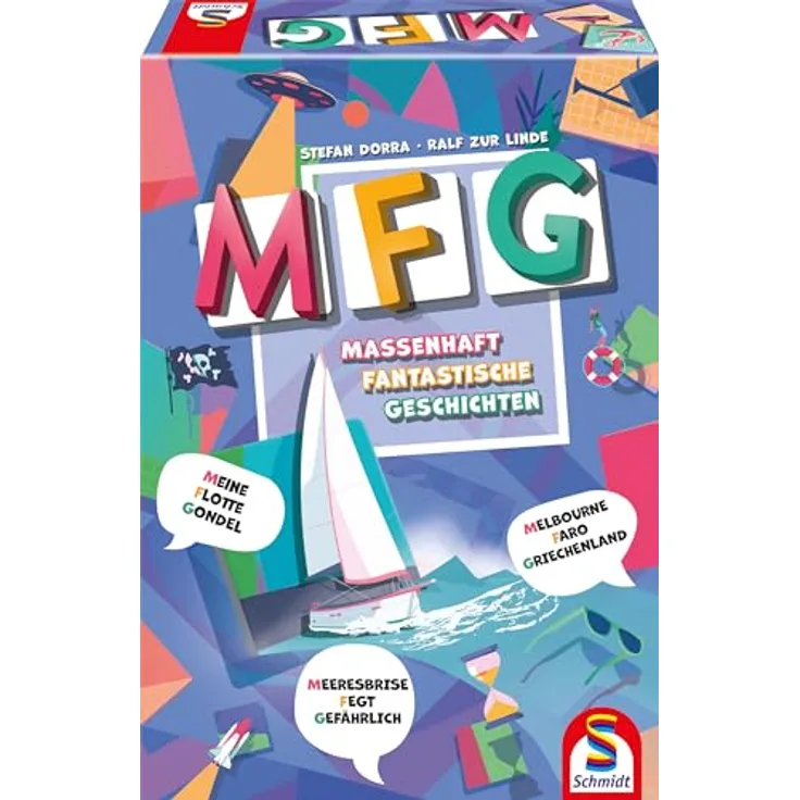 Schmidt Spiele 49445 MFG - Massenhaft Fantastische Geschichten, Kreatives Party- und Kommunikationsspiel, Hochwertige Leistung, Ergonomisches Design, Ideale Qualität