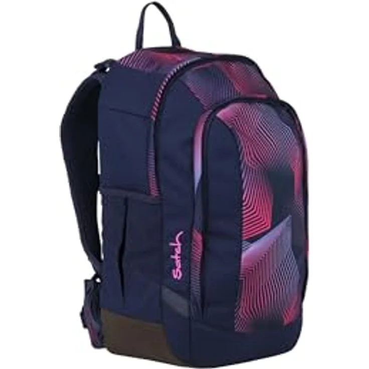 Satch air Schulranzen 26L, gepolstert mit Laptopfach, standfest, Seismic Pink - Dunkelblau – Bild 3