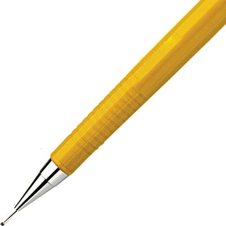 Pentel P2019 Druckbleistift, gelb, HB 0,9 mm, nachfüllbar mit HI-Polymer-Mine und Radierer – Bild 3