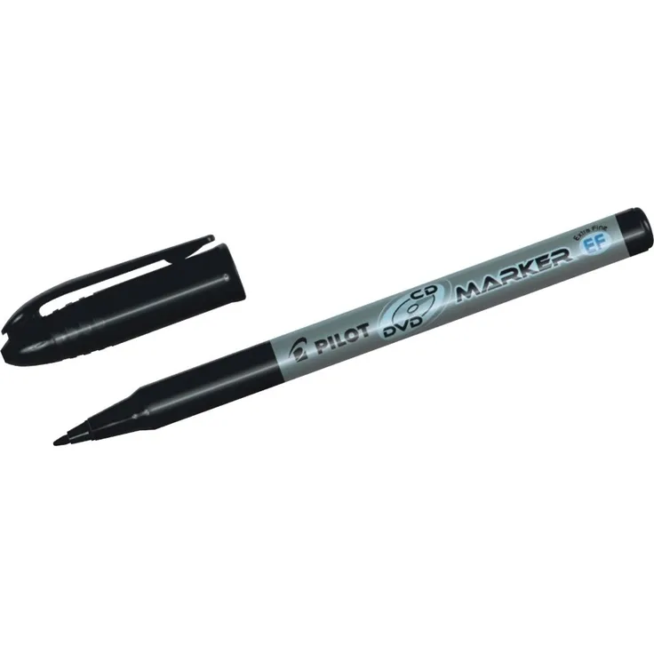 Pilot Pen Permanentmarker CD/DVD Marker Begreen extra fein schwarz, wasserfest, 84% recyceltes Material