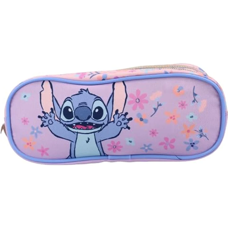 Vadobag Lilo & Stitch Federmäppchen Stitch Spring Smiles Big, 9 x 22 x 8 cm, offiziell lizenziert, Polyester – Bild 1