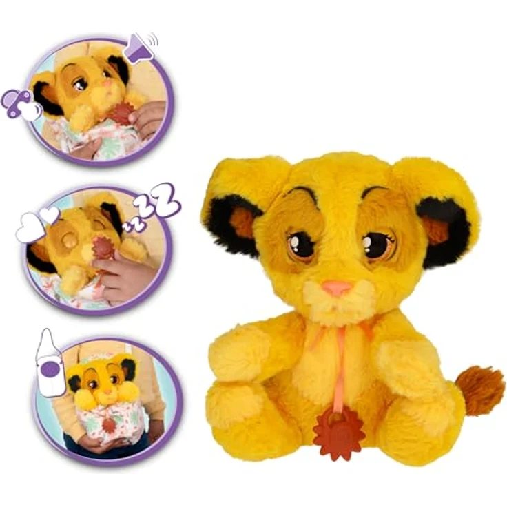 IMC Toys Baby Paws Disney Simba, interaktives Plüschtier für Kinder ab 1,5 Jahren, mehrfarbig, mit AAA-Batterien – Bild 2