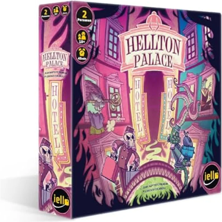 IELLO Hellton Palace, Gesellschaftsspiel für 2 Spieler ab 10 Jahren, strategisches Freizeiterlebnis im Hotelmanagement – Bild 1