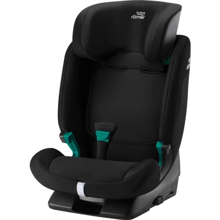 BRITAX RÖMER Kindersitz EVOLVAFIX, i-Size Kindersitz für Kinder 76-150 cm, Space Black, 5-Punkt-Gurt bis 22 kg, ISOFIX & Top Tether Installation – Bild 4