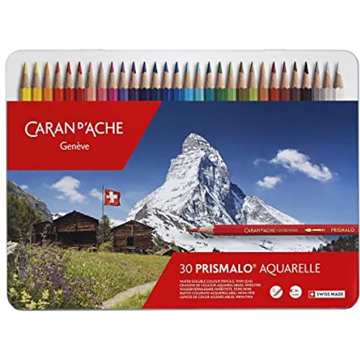 Caran d'ACHE - PRISMALO Aquarelle Buntstifte in Metallbox - 30 Stück – Bild 3