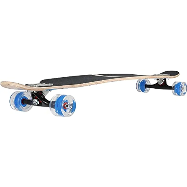 FunTomia Flex3 bis 68kg - Camber Longboard LED Blau Ahornholz – Bild 4