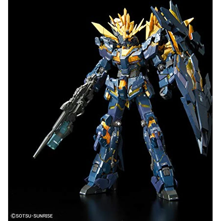 BANDAI SPIRITS RG 1/144 Unicorn Gundam 02 Banshee Norn, Sammelfigur in Schwarz und Gold – Bild 2