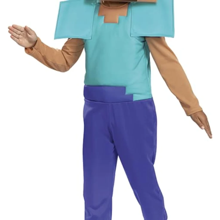 Jakks Pacific Minecraft Kostüm für Kinder - Steve, 128 cm (Größe 128, 134) – Bild 6